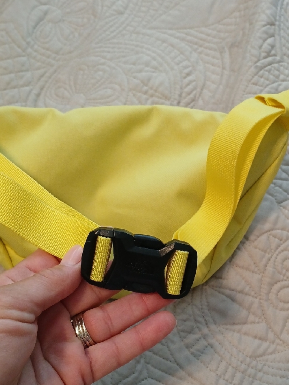 The North Face Bright Yellow Waist Pack with Front Logo - Picture 5 of 6